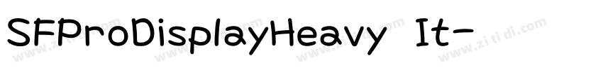 SFProDisplayHeavy It字体转换